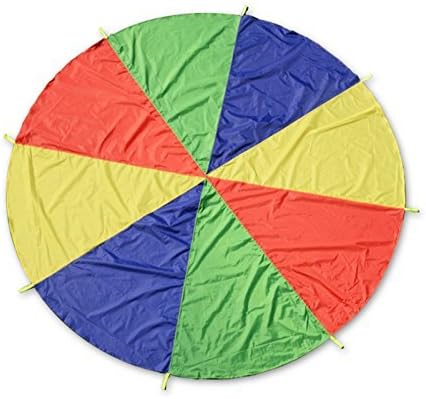 Giant Parachute Toy Fun Outdoor Indoor Childrens Play Tent 10 Foot with 8 Handles