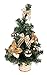 Clever Creations Mini Artificial Christmas Tree with Gold Bows Best Choice Christmas Decoration for Table and Desk Tops | Small 16