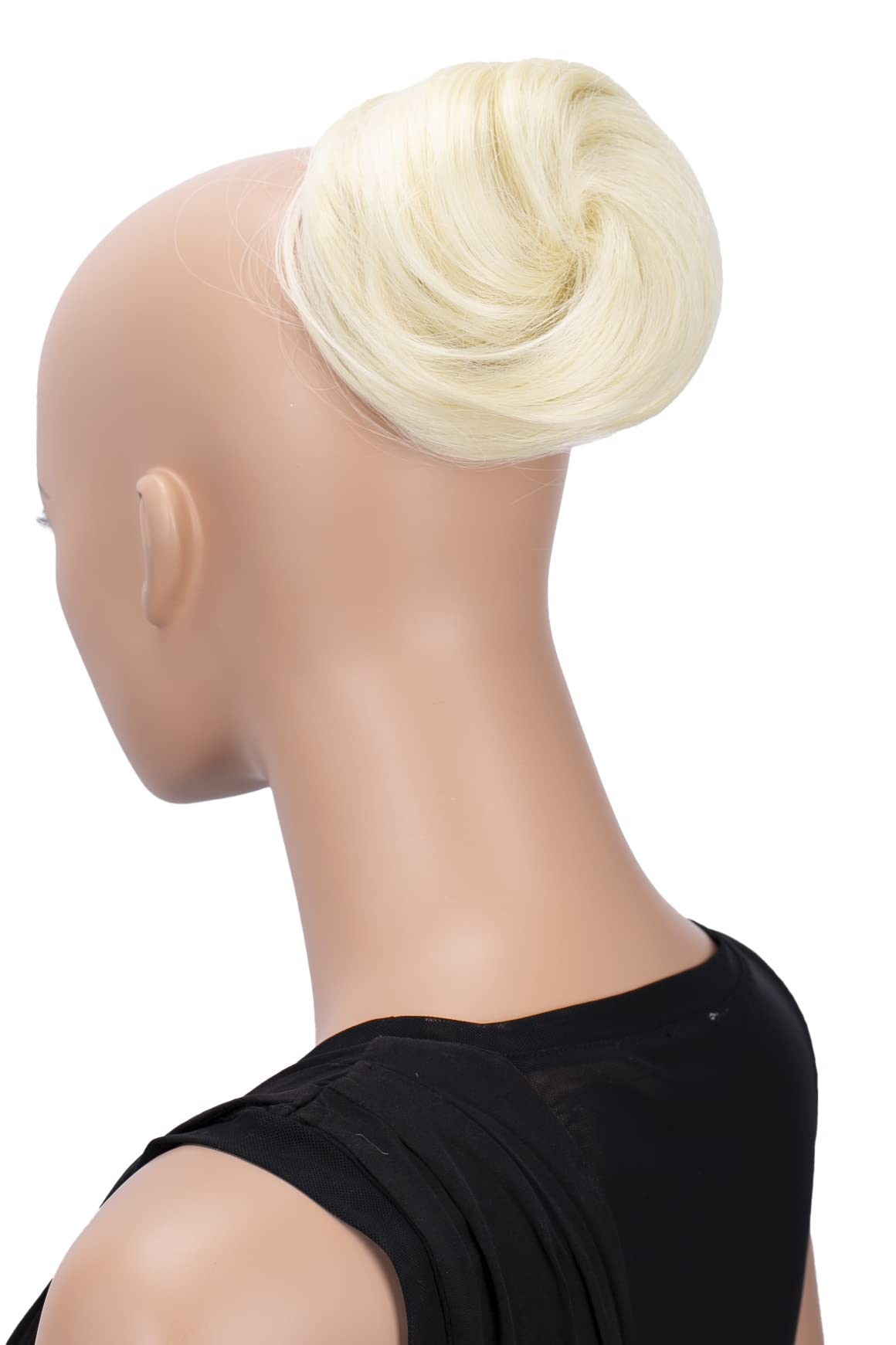 CAISHA Bun Hairpiece Ponytail Hepburn-Bun Scrunchie Updo Platinum Blonde DC9 โ image 1
