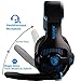 SADES SA810 PlayStation 4 Xbox One S Stereo Headset Over-Ear Gaming Headphones with Microphone for PC PS4 Xbox one iPad Mobile Tablet Mac (Black & Blue)thumb 3