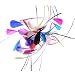 wanjin Goose Feather Craft 5-7inchs Plume for Wedding Centerpieces Home Decoration Feathers Pack of 40(10 Color Mixed)