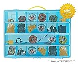 Life Made Better Beyblade Blue Case, Battle Box for Kids, Compatible with Beyblades, 17 Compartment Playset Organizer (Blue) 