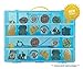 Life Made Better Beyblade Blue Case, Battle Box for Kids, Compatible with Beyblades, 17 Compartment Playset Organizer (Blue) 