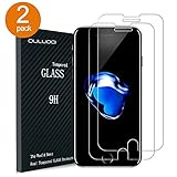 OULUOQI Tempered Glass Screen Protector for iPhone 7(4.7-Inch), Clear, 2 Pack