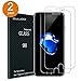 OULUOQI Tempered Glass Screen Protector for iPhone 7(4.7-Inch), Clear, 2 Pack