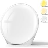 SUXIO Light Therapy Lamp - 10000 Lux Therapy Lights Lamp, 3 Timing & Mode Happy Lamp, Touch Control Sunlight Lamp with Memory Function, Portable Light Box Therapy Use As Lift Mood for Home,White