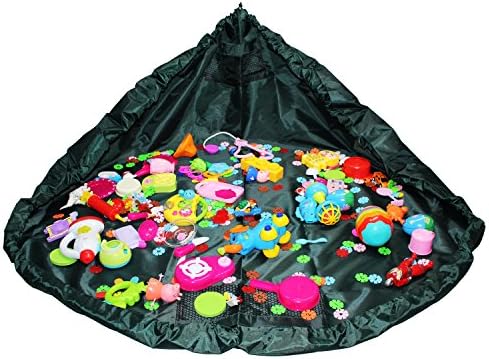 Toys Storage Baaccg, Children's Play Mat and Floor Activity Mat, LJP Toys Organizer Quick Pouch-Perfect for Storing Small and Medium-Size Toys-Green