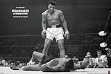 Muhammad Ali vs Liston First Minute Round Knockout Fight Boxing Photo Sports (Poster, 36x24 inches)