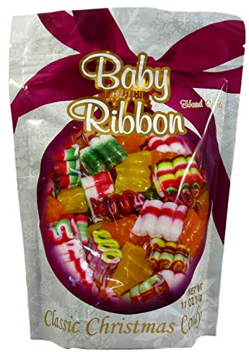 Primrose Old Fashion Christmas Hard Candy - Bundle of 2 Bags: Baby Ribbon and Cut Rock - //coolthings.us