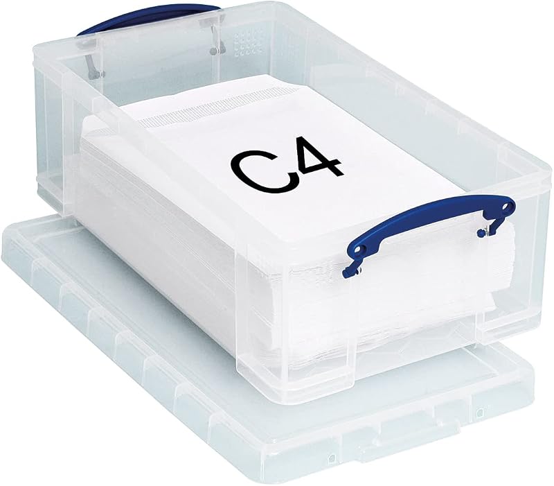 Really Useful Box 12 Litre Storage Box Clear Brand Really Useful Box