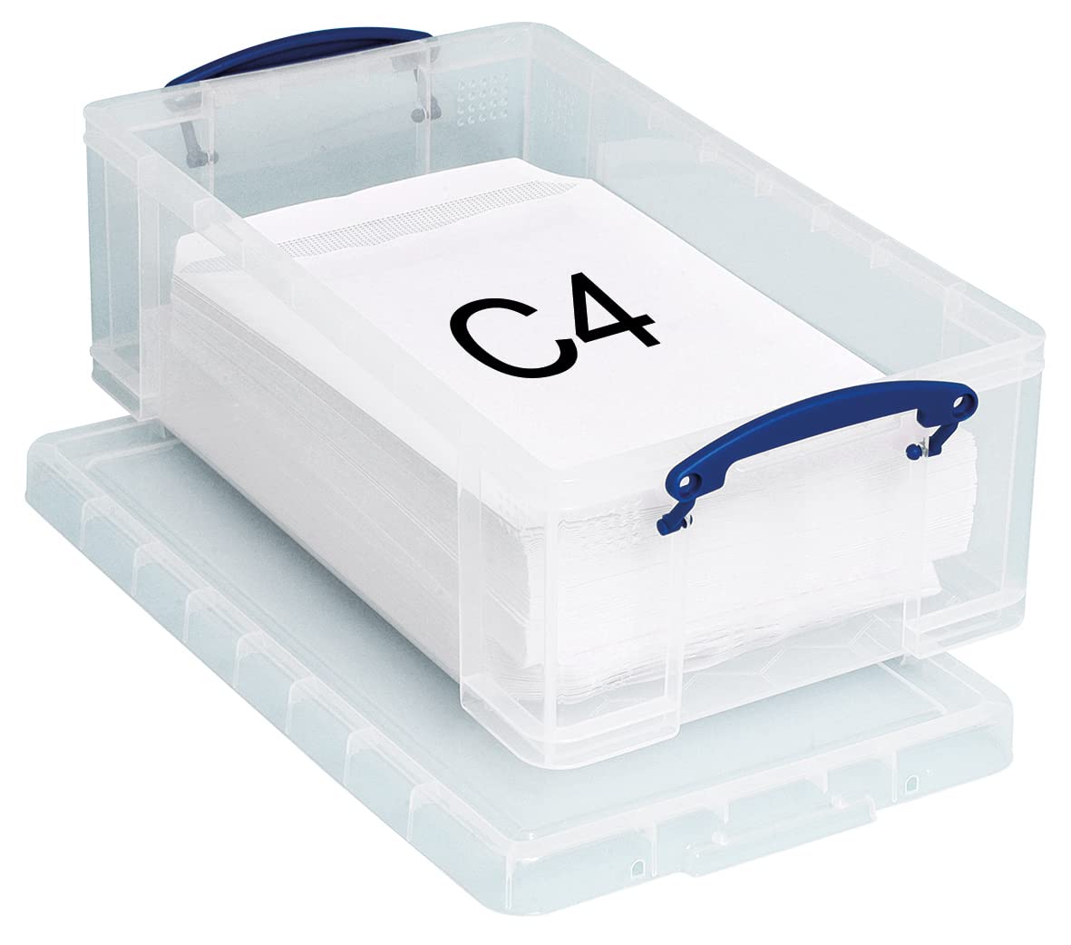 Really Useful Plastic Storage Box 12 Litre Clear