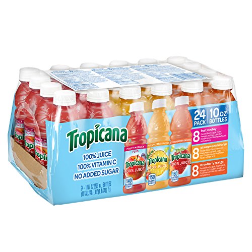 Tropicana 100% Juice 3-Flavor Fruit Blend Variety Pack, 10 Fl Oz, Bottles, (Pack of 24) - //medicalbooks.filipinodoctors.org