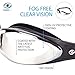 i-Sports Pro Anti-Fog, UV Protected Swim Goggle, Black