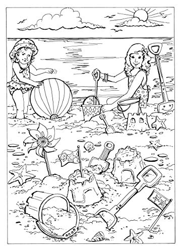 Creative Haven Summer Scenes Coloring Book Creative Haven - 