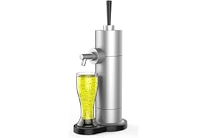 Draught Beer Machine for Home, Portable Beer Dispenser for Mini Beer Keg, Perfect Draft Beer Foam Generator Pumps with Beer T