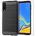 YYQUEEN Galaxy A7 2018 Case with Screen Protector, Galaxy A7 2018 Case, A750 / A8 Plus 2018 Case, Slim Carbon Fiber and Anti-Shock and Anti-Slip Cover for Samsung Galaxy A7 2018(Black)