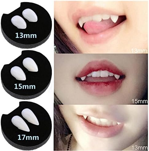 Nicerokaka 1set Vampire Zombie Devil Tooth Fangs Props (17mm)