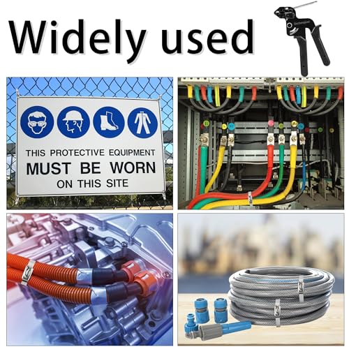 Metal tie wrap Gun, Dechengbao Stainless Steel Cable Tie Gun and Zip tie Tool,Cable Tie Tool for Stainless Steel Cable Ties,Metal Cable tie Gun