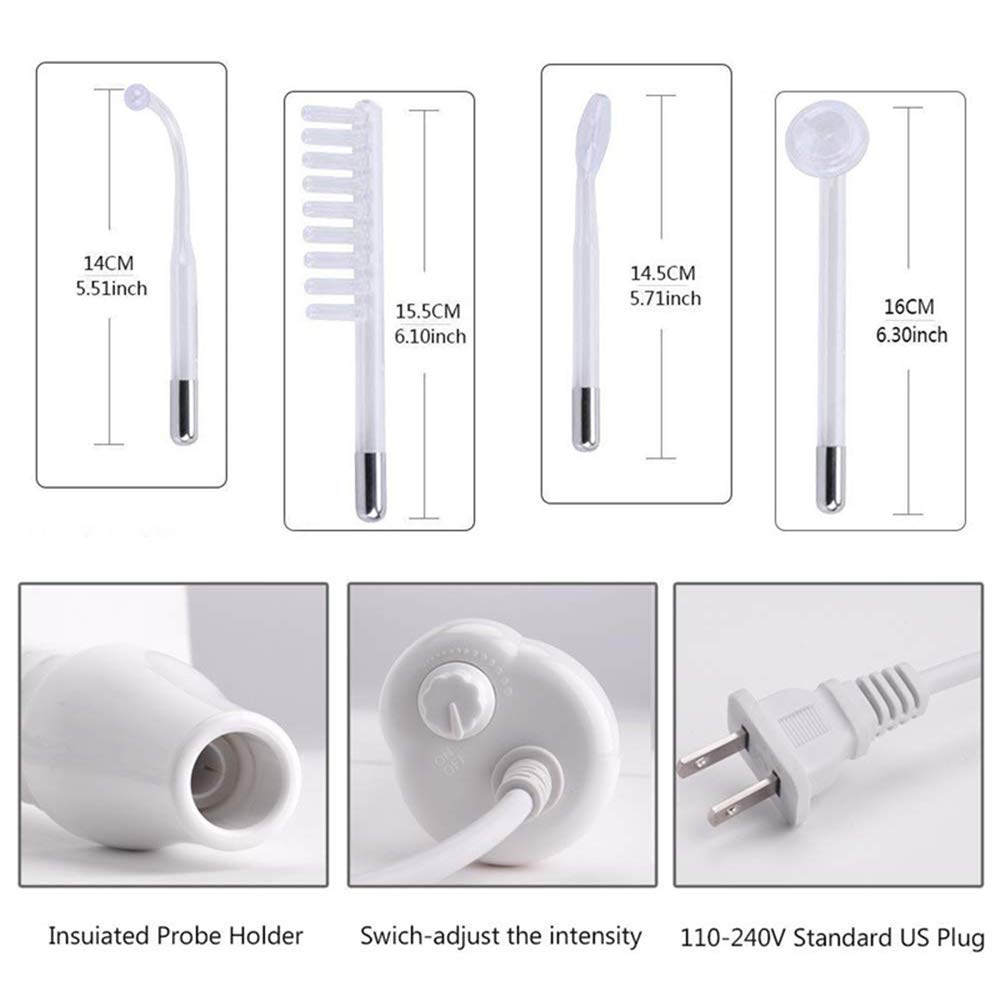 High Frequency Machine, Yofuly Portable Handheld High Frequency Skin Therapy Machine for Face/Eyes/Body Care: Beauty