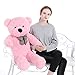 MaoGoLan 47 Inches Adorable Plush Teddy Bear Stuffed Animals Pink Soft Big Teddy Bears for Girlfriend Children