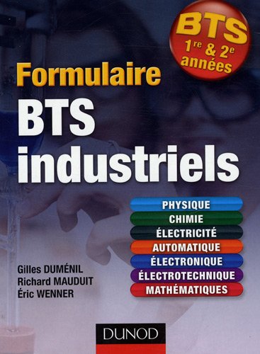 Formulaire BTS 1er et 2e années industriels by (Paperback)