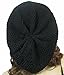 Women Men Slouchy Baggy Beanie Knit Crochet Oversized Skull Ski Hat Cap (Black)