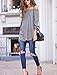 Women's Long Sleeve Off The Shoulder Knotted Blouse (L, Grey)