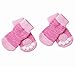 Akopawon 4 Pcs Anti-Slip Pet Dog Cat Socks/Paw Protector/Traction Control for Indoor Wear, Knitted Pet Dog Cat Socks Rubber Reinforcement
