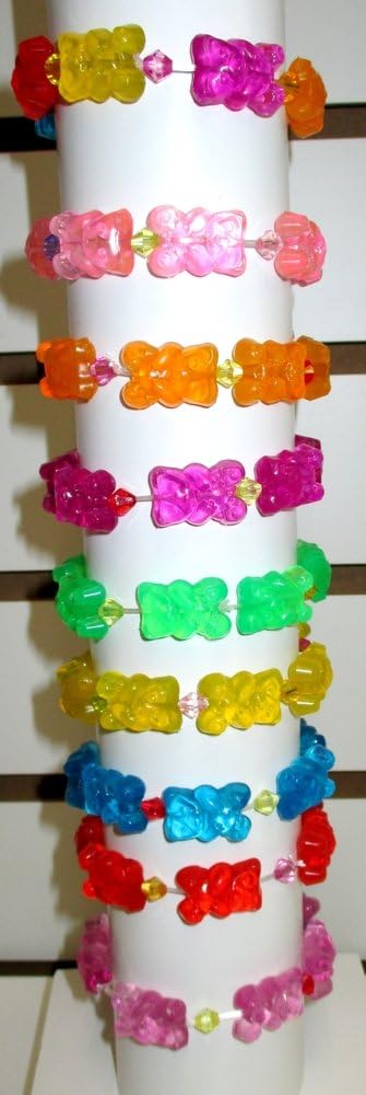 Gummy Bear Jewelry Candy Inspired Stretch Bracelet Yellow