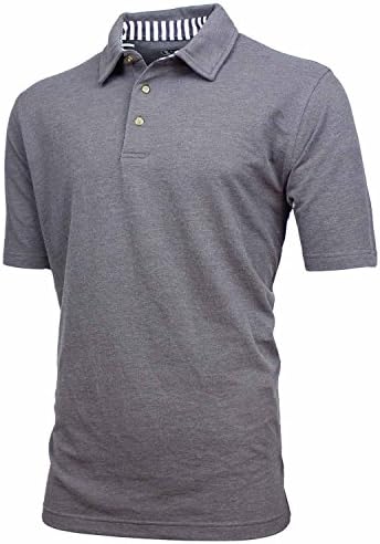 Pebble Beach Mens Performance Golf Polo Shirt (X-Large, Grey)