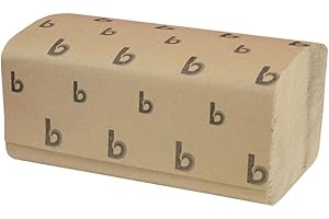 Boardwalk 6210 Paper Towel, 1-Ply Single-Fold, 9" Width x 9.45" Length, Natural (16 Pack of 250)