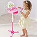 Anpro Kids Karaoke Machine with 2 Microphones & Adjustable Stand, Microphone Music Toy Play Set Music Player Best Birthday Gift for Kids