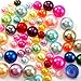 300 pcs 4mm - 8mm DIY Art Faux Pearls Flatback Mix Colors Size ~ M1-10