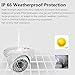 ANRAN HD 1200TVL 48 IR-LEDs High Resolution NTSC CCTV Camera Home Security Day/Night Waterproof Infrared IR Night Vision Outdoor/Indoor Wide Angel 3.6mm Lens Dome Surveillance Home Video System