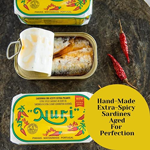 NURI Portuguese Sardines Collection 12 Pack Variety Including Pate By