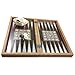 Star The 19'' Silver Backgammon Turkish Premium Board Game Set