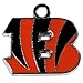 NFL Siskiyou Sports Womens Cincinnati Bengals Fan Bead Dangle Earrings One Size Team Color