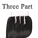 Mureen Brazilian Hair 3 Bundles with Closure Body Wave 4×4 Virgin Hair Lace Closure with Bundles Unprocessed Human Hair Extensions Weave Weft With Closure Natural Color (20 22 24 +18, Three Part)