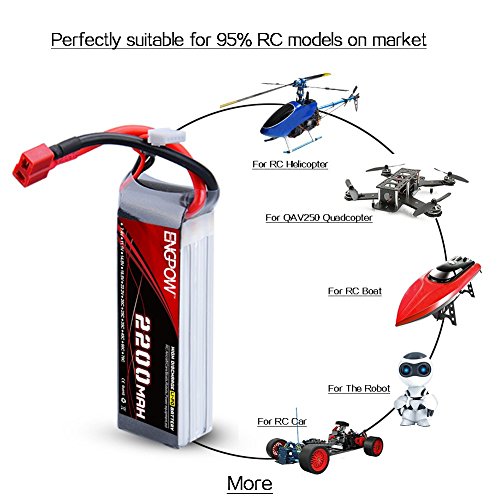 HOOVO 3S 11.1V 2200mAh 50C LiPo Battery Pack (2 Pack) With XT60 & Deans Connector For RC Helicopters, Drones, Airplanes - View #6