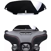 Black 4.5" Windshield Windscreen Compatible for 96-13 Harley Davidson Touring Street Glide Electra Glide FLHT FLHTCU Ultra Classic Glide FLHX FLHTK Tri Glide 1996-2013