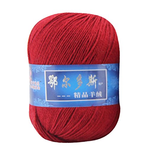Creazy 1pc Soft Cashmere Yarn Hand-knitted Mongolian Woolen DIY Weave Thread (L)