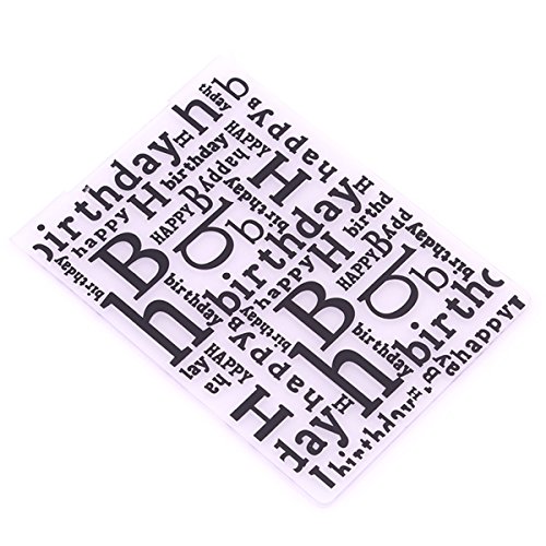CH Happy Birthday Plastic Embossing Folders For DIY Scrapbooking Paper Craft/Card Making Decoration Supplies - Thumbnail 4