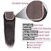 QTHAIR 14A Virgin Straight Hair Lace Closure (16inch) 4x4 Free Part 130% Density Top Swiss Lace Natural Straight Human Hair Closure with Baby Hair