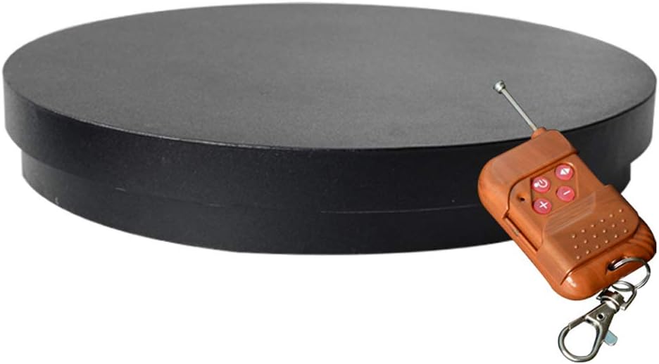 WEEDAY Shop Display Stand,Professional 360 Degree Electric Rotating Turntable for Photography,Automatic Revolving Platform Perfect for 360 Degree Images, Product Display or Cake Display