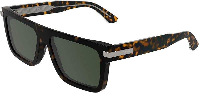 Unisex Adult Sunglasses CK26505S - Havana with Solid Green Lens