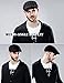 Wool Newsboy Cap for Men Winter Hat Fitted Hunting Ivy Flat Cap British Drivers Cap Black Large
