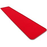 House, Home and More Red Carpet Aisle Runner - 3 Ft x 10 Ft - Real Carpet, Bound Edges, Low Pile Height, Stain Resistant, Event Runway Rug for Wedding, Hollywood Movie Award Ceremony Party Decoration