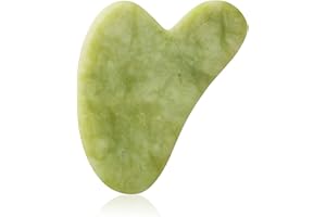 Gua Sha Massage Tool for Facial and Body Massage, Jade Gua Sha Tool Green Aventurine, Made of Pure Natural Jade Stone（1 pcs）