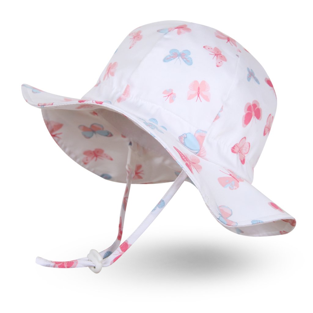 Ami&Li tots Unisex Child Adjustable Wide Brim Sun Protection Hat UPF 50 Sunhat for Baby Girl Boy Infant Kids Toddler