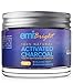 Activated Charcoal Natural Teeth Whitening Powder - Organic Coconut Charcoal - Freshens Breath, Efficient Alternative to Charcoal Toothpaste, Strips, Kits, Gels.2oz by Emibright.